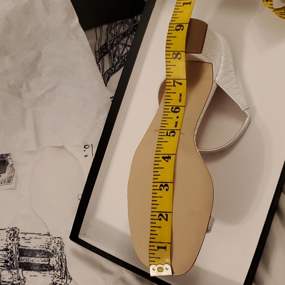 Club Monaco Marnee White Slide Sandals | Size 6 | NIB Women’s Resort Ready Shoes - Picture 11 of 11
